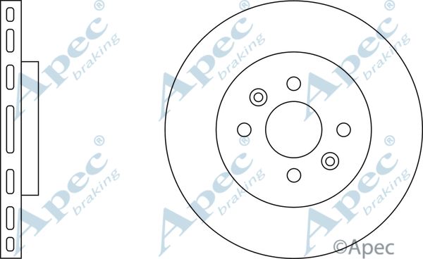 APEC BRAKING Jarrulevy DSK2945